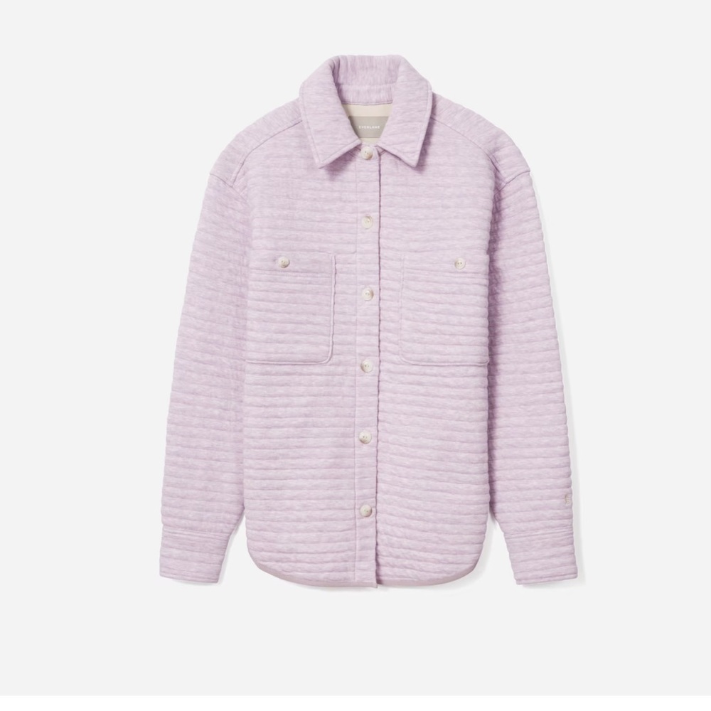 Everlane women’s lilac button up jacket XL m142-21